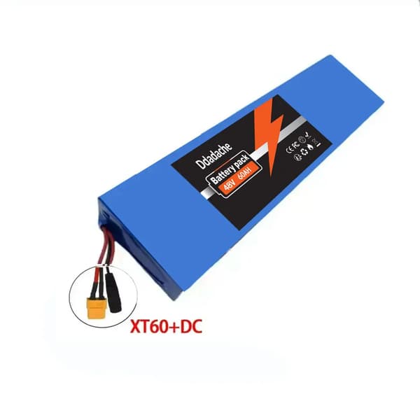 Batteri, 60000mAh kapacitet, BMS-skyddssystem, 13S4P-XT60-DC