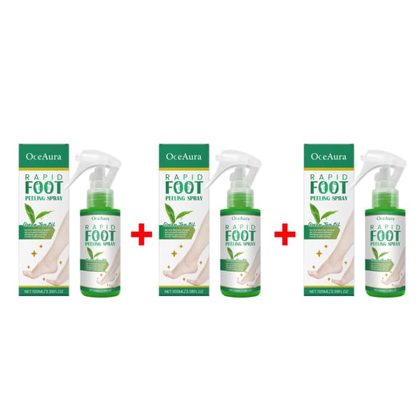 Fodfugtighedsspray, eksfolierer død hud, hydrerer tørre fødder,3pcs