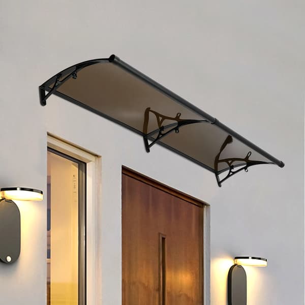 Ark Rainshed, Holdbart Aluminiumlegering, Moderne Design,sort, 200X60cm