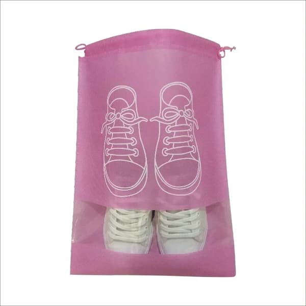 Skoopbevaringspose, Vandtæt materiale, Foldbart design,Rosa, L-10PCS