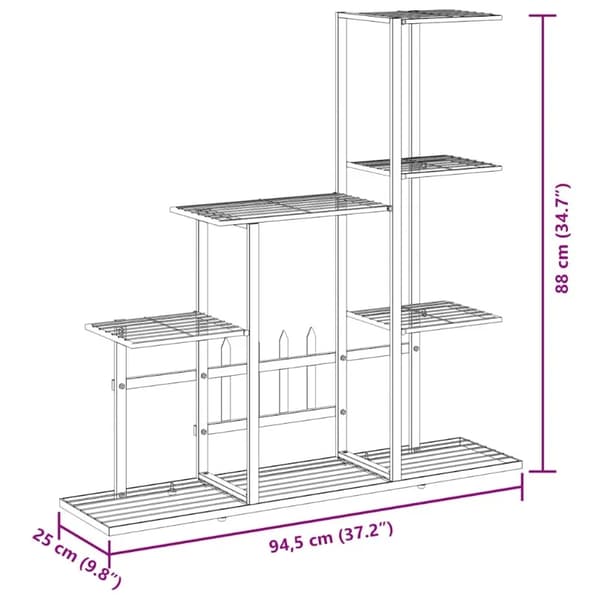 Plantebord, Moderne Design, Pladsbesparende Løsning,sort
