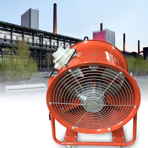 Industriel Vifte, Høj Luftstrøm, Mobil Design,Appelsin