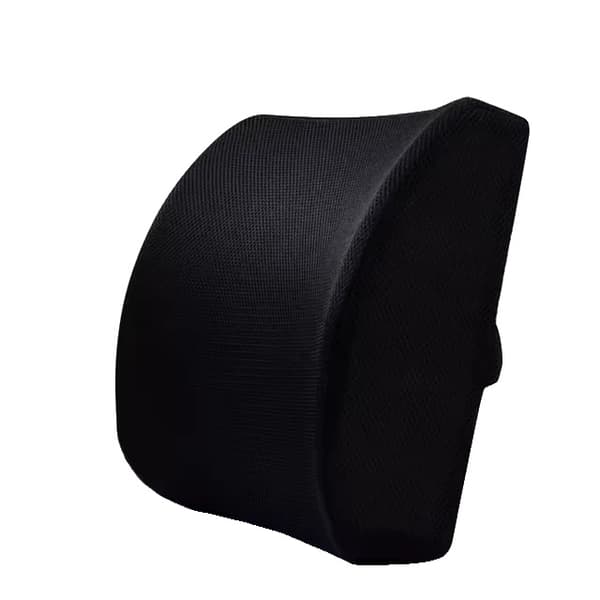 Lændestøttepude, Hukommelsesskum, Ergonomisk Design,sort