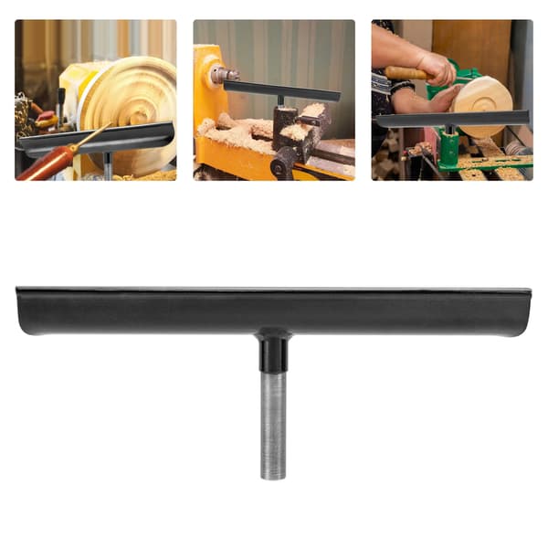 Drejebænk Værktøjsstøtte, 304 Rustfrit Stål Materiale, Ergonomisk Design,sort