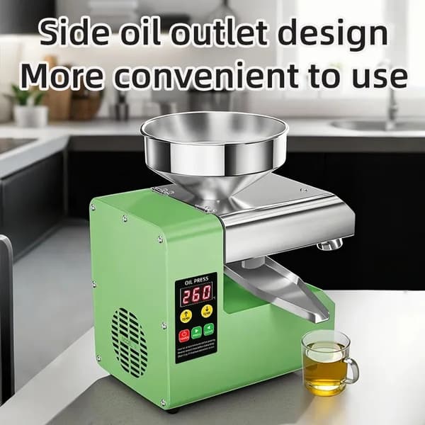 Oljepress, Justerbar Temperatur, Kompakt Design,EU, 220V
