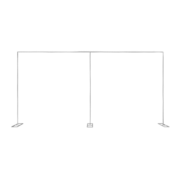 Baggrundsstativ, Justerbar Højde, Robust Design,Sølv, L