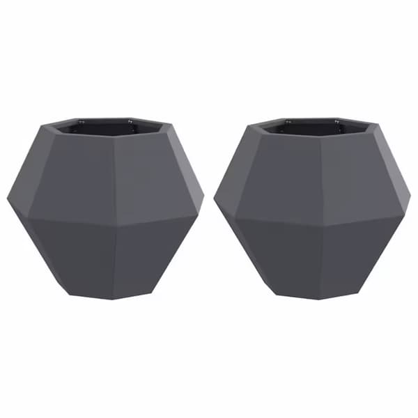 Planterare, Metallkonstruktion, Modern Design,Ljusgrå