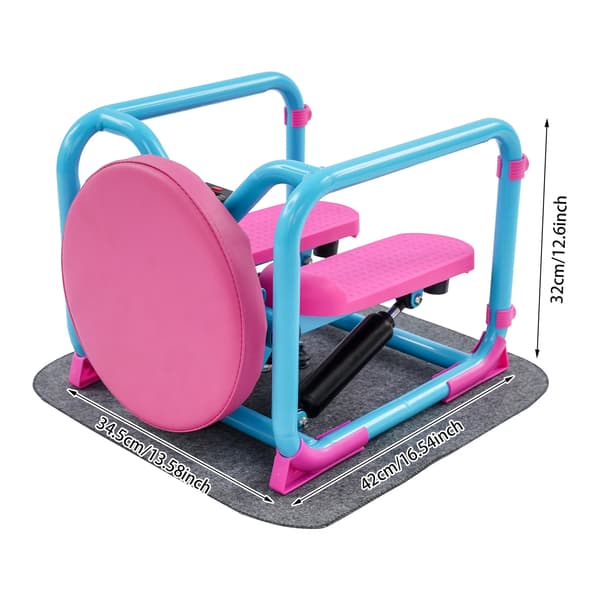 Stepper Maskine, Modstandsbånd, LCD Skærm,Blå Pink