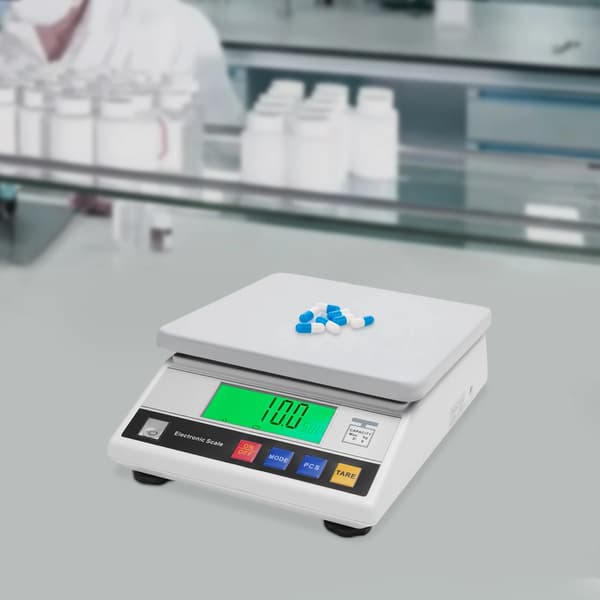 Elektronisk Precision Våg, LCD-display, Mångsidig Vägfunktionalitet,VIT