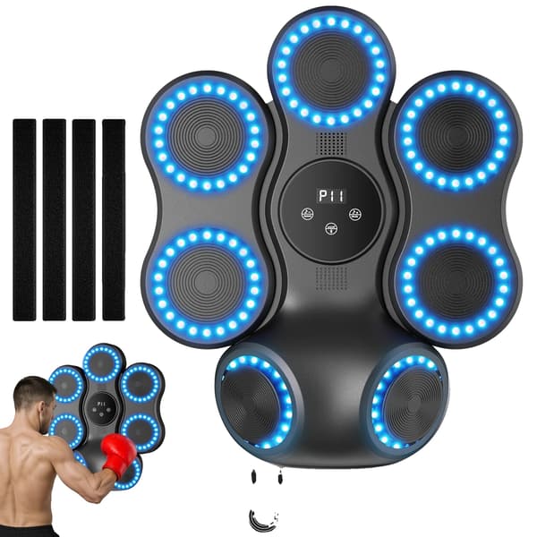 Musik Boxningsmaskin, LED-lampor, Bluetooth-anslutning,A
