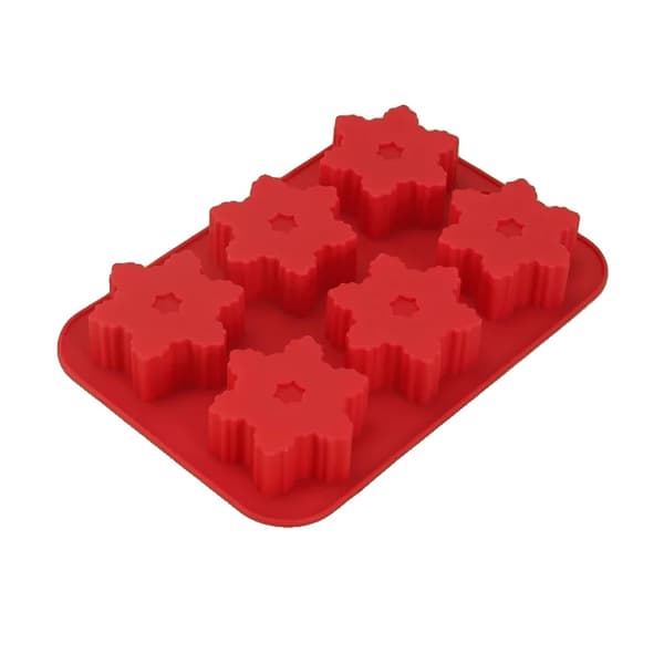 Silikoneform, Fødevarekvalitet Materiale, Non-Stick Design,Rød