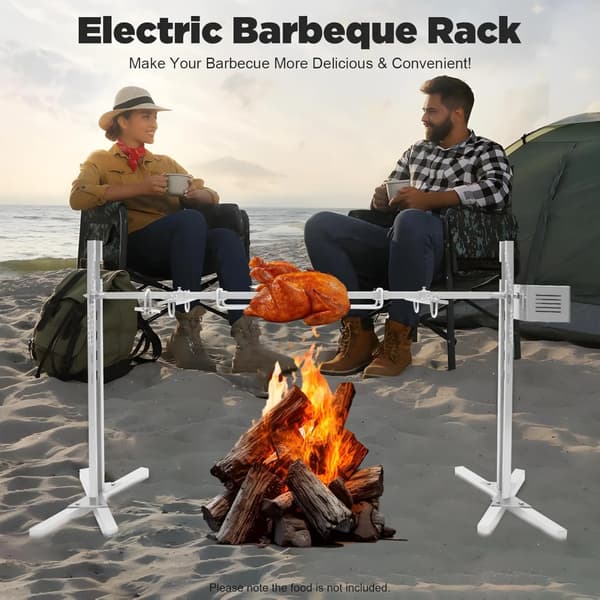 Elektrisk Grill, Rustfrit Stål, Justerbar Højde,Sølv