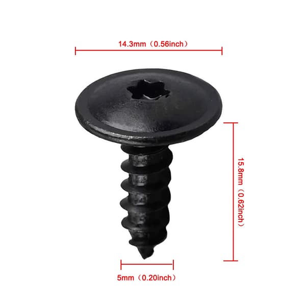 Push Clip Fastener Sæt, Holdbart Nylon, Alsidig Kompatibilitet,sort