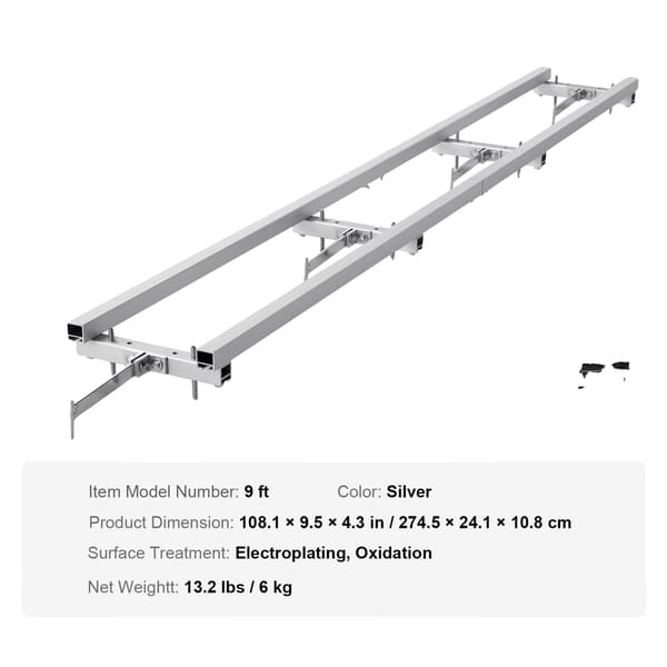 Jernbane Mølle Guide System, Holdbar Konstruktion, Problemløs Opsætning,9ft