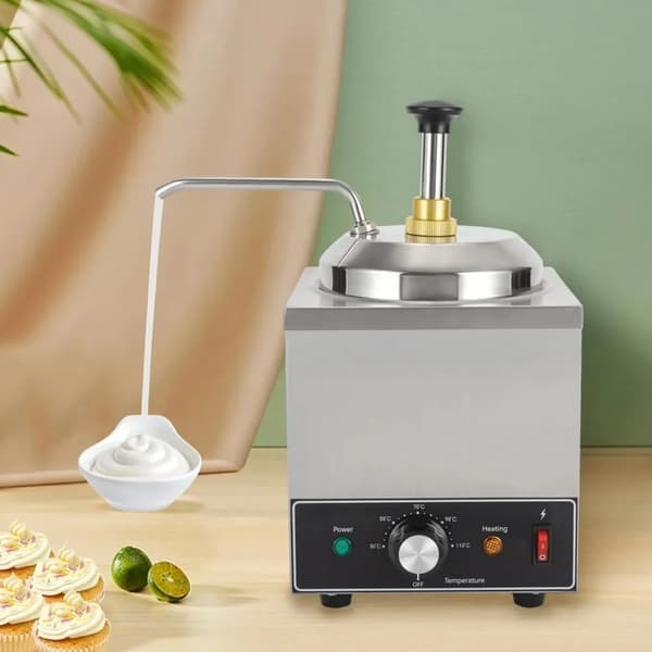 Chokladdispenser, 2L kapacitet, elektrisk såspump,Silver