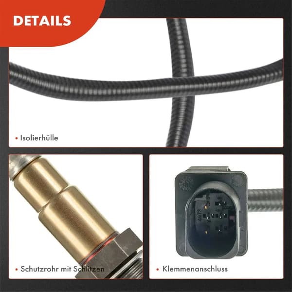 Oxygen Sensor, Holdbar Konstruktion, Forbedret Motor Effektivitet,1 PCS