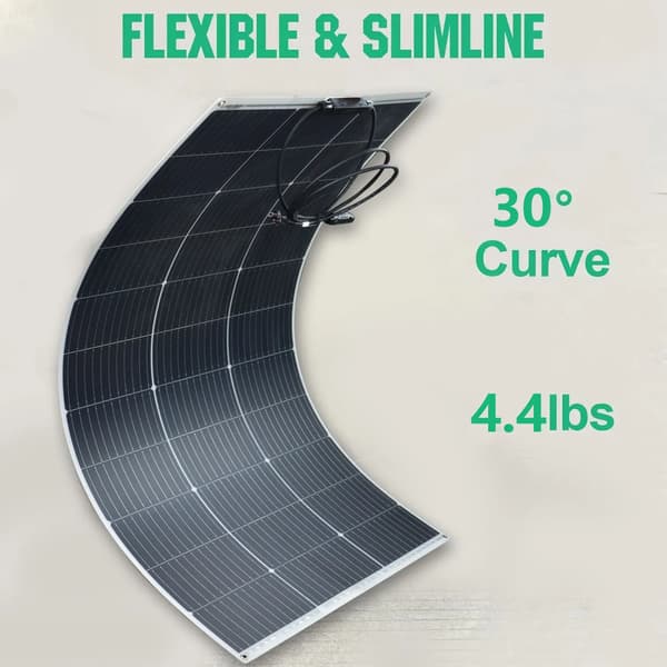 Solpanel, Høj Effektivitet, Vandtæt,2stk 125w panel