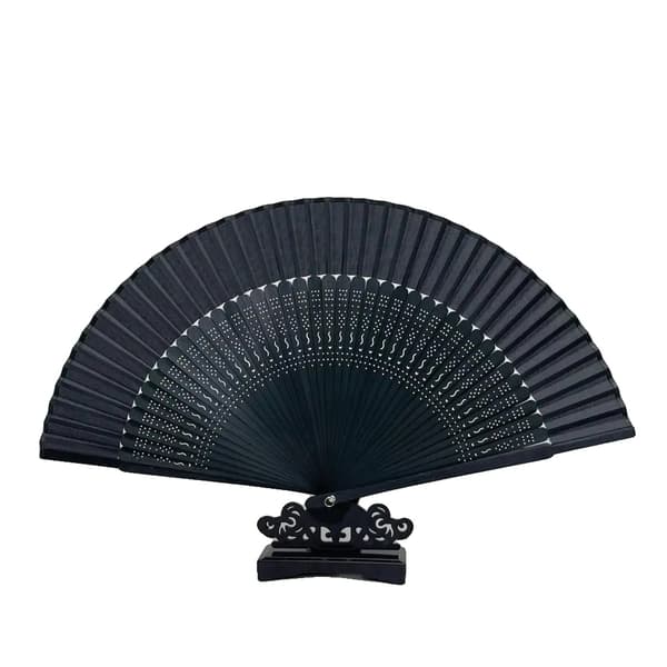 Foldbar Håndvifte, Elegant Design, Bærbar og Letvægts,sort