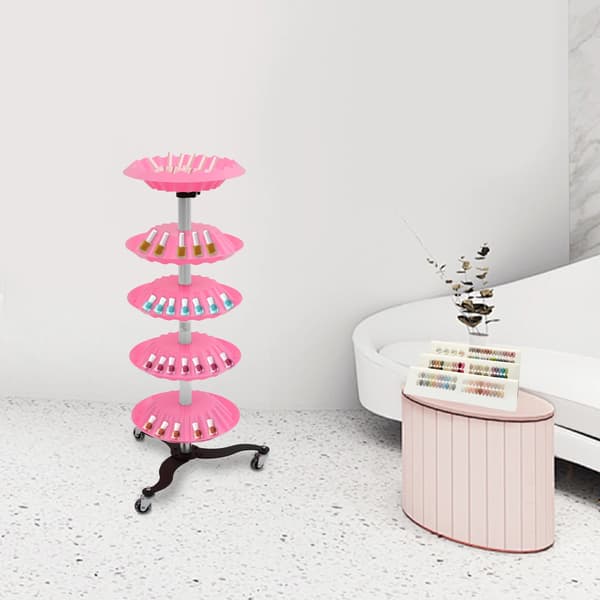 Neglelak Drejerack, 5 Niveauer, Mobil Organizer,Pink