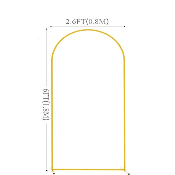 Bryllupsbue Stativ, Elegant Metal Design, Hurtig Samling,S, Guld-b