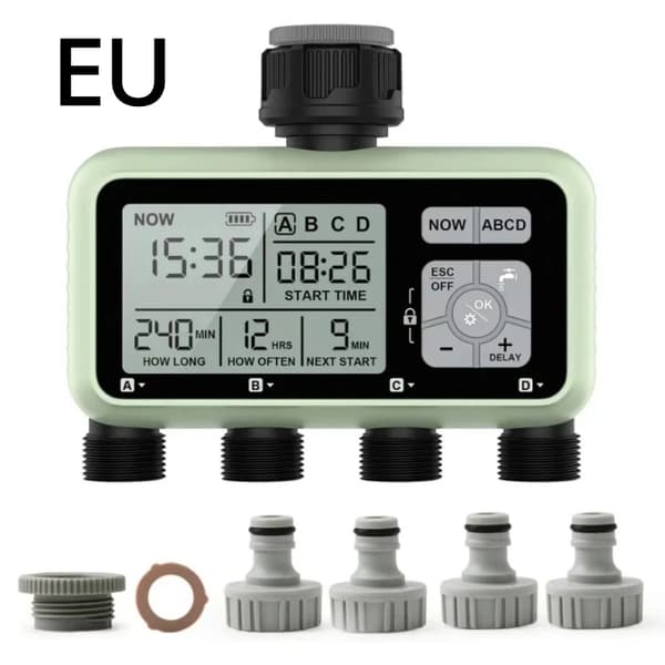 Havevandingstimer, Digital Programmering, Uafhængig Stikdåse Kontrol,HCT-379-BS