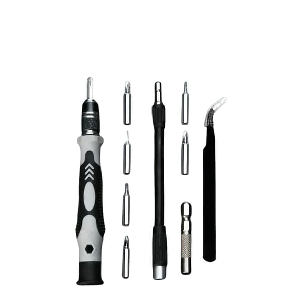 Precision Magnetisk Skruvmejselset, 115 Multifunktionella Bits, Kompakt Design,svart