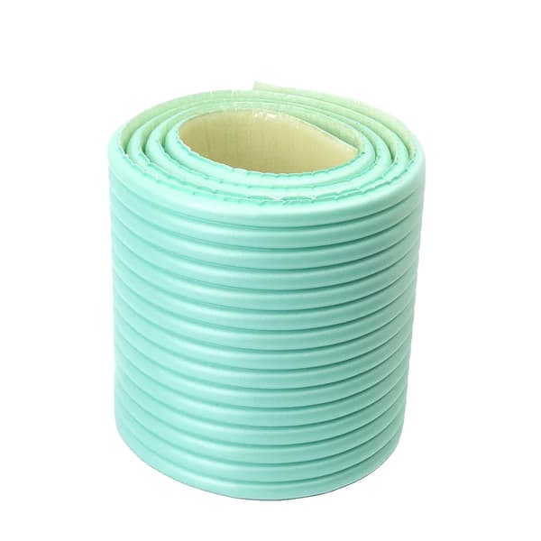 3D Anti-Kollisionsstrimmel, Blød Polstring, Selvklæbende,grøn-a, 3Ruller (6M)-a