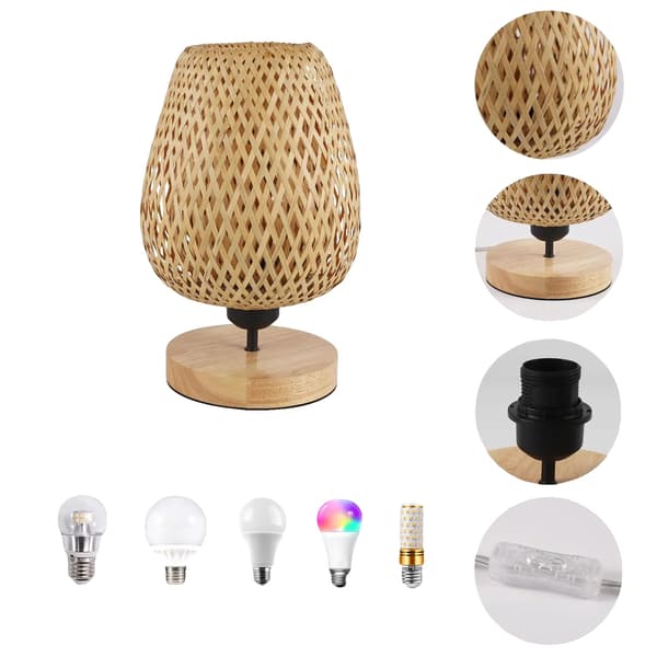 Sengebordslampe, Metaldesign, E27 Kompatibilitet,A5729