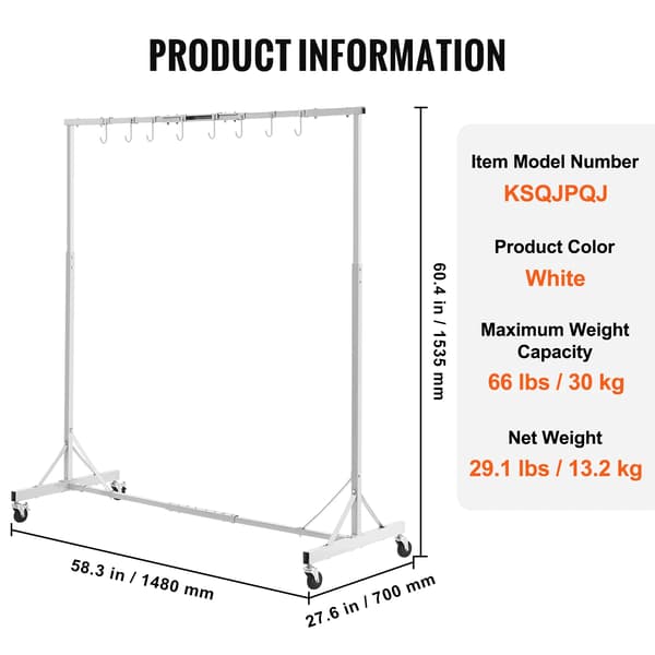 Maleri Tørrerack, Justerbar Højde, Kraftig Konstruktion,66 lbs