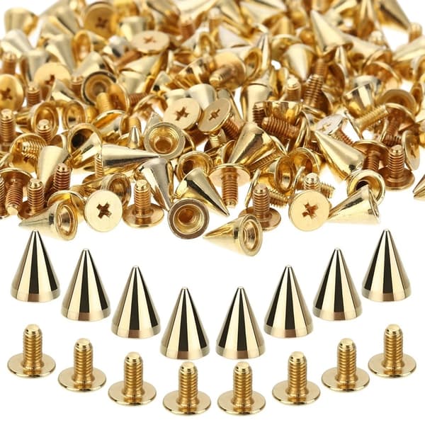 Pigge, Kegleform, 100 Pakke,Guld