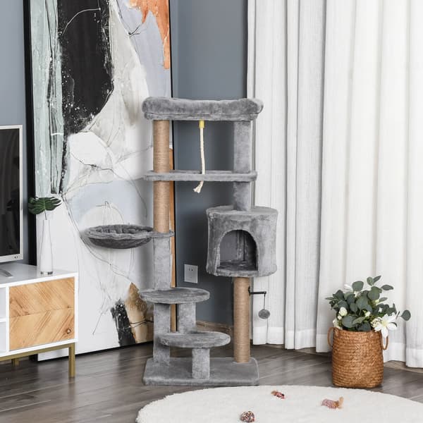 Kattetårn, Multi-niveau Struktur, Hyggelig Hule,GRÅ