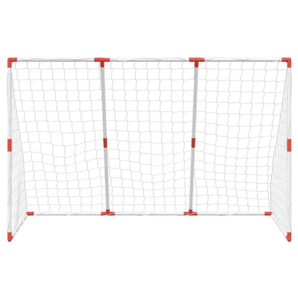 Fodboldmål, Nem Samling, Holdbar Konstruktion,Hvid