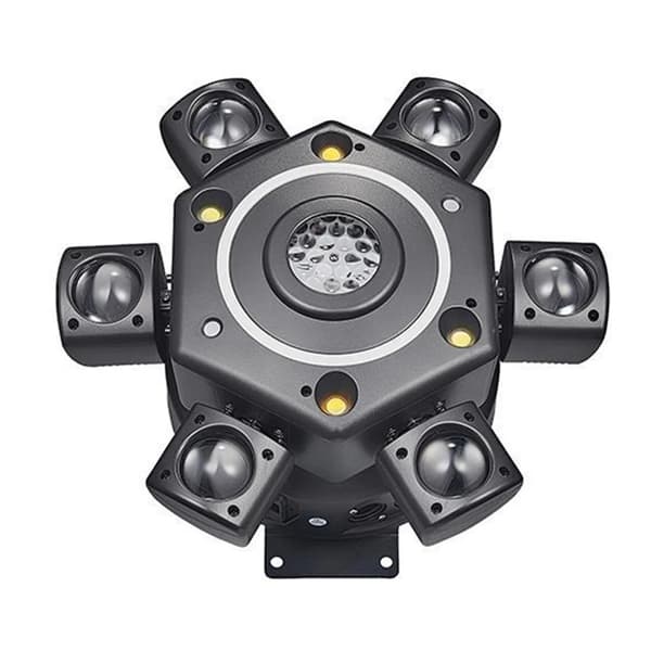 LED Moving Head Lys, Laser Strobe Effekter, DMX Kontrol,EU-stik