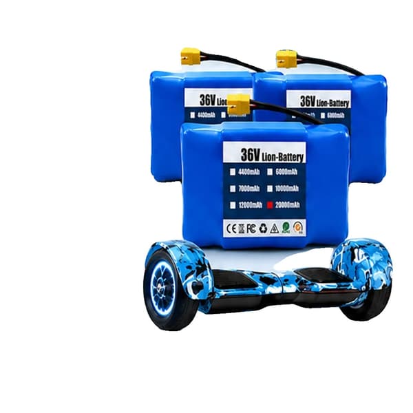 Litiumjonbatteripack, 20000mAh kapacitet, 36V spänning,20000mAh-3PCS