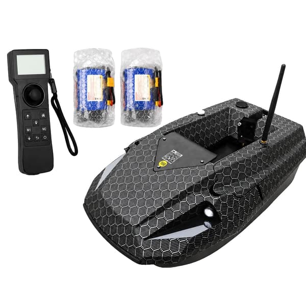 Bait Boat, Dobbelt GPS Positionering, Høj Kapacitet Batteri,sort