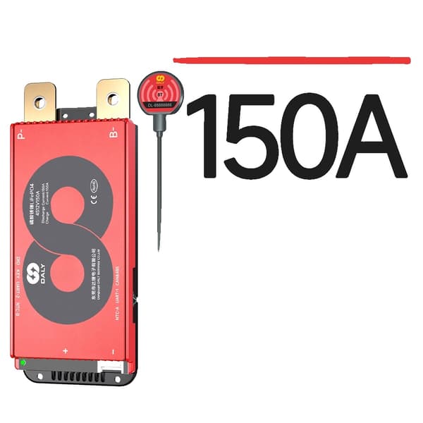 Batteristyringssystem, understøtter 3S til 16S konfigurationer, programmerbare sikkerhedsfunktioner,LiFepo4 16S 48V BMS, 150A BMS M 485CAN