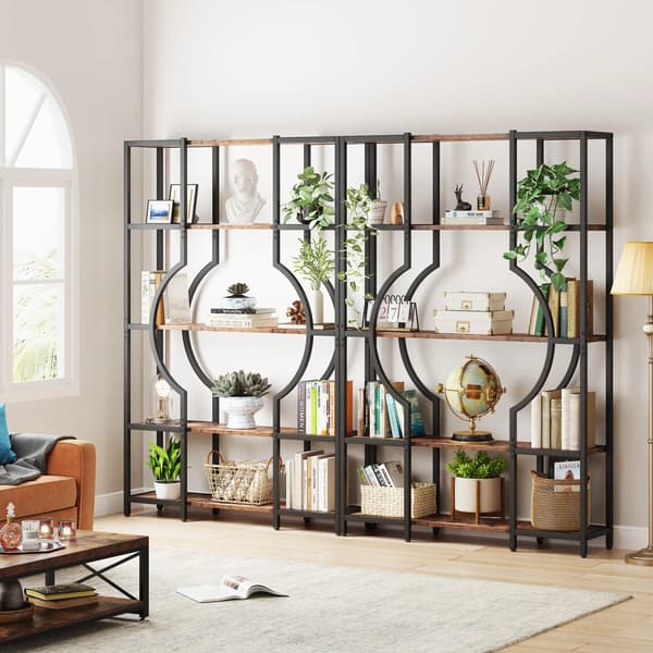 Bogreol, 5-lags design, elegant æstetik,Brun