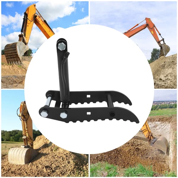 Hydraulisk Tommelfingerklemme, Holdbar Stål Konstruktion, Multifunktionelt Tilbehør,sort