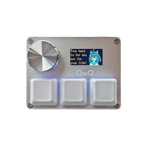 Switchar Tangentbord, USB Typ-C, Anpassningsbar RGB Belysning,SILVER, Outemu Pink-b