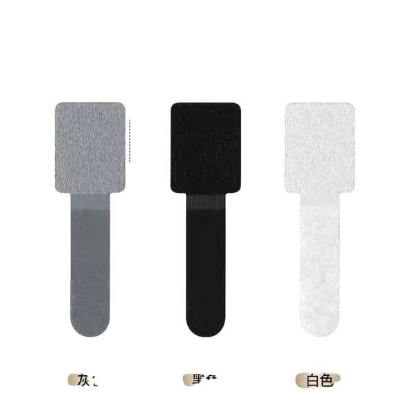 Kabelorganisator, Justerbare Velcro-stropper, Selvklæbende design,sort 10PCS