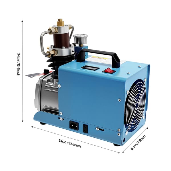 Højtryksluftkompressor, 1800W, 22L/min,EU, Blå
