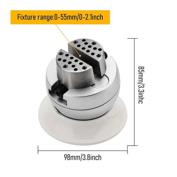 Smykkev vise, 360° rotation, præcisionsgreb,Bold Vise Sæt
