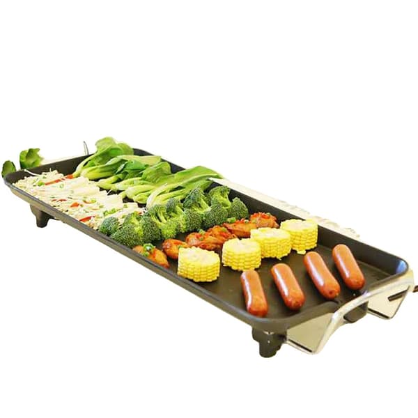 Elektrisk Plancha, Rustfrit Stål, Intelligent Temperaturkontrol,sort