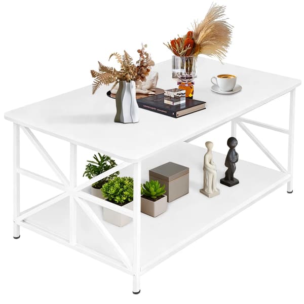 Soffbord, Dubbelnivåförvaring, Modern Design,3