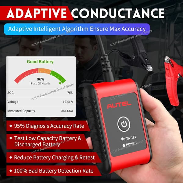 Bilbatteritesteren, Adaptiv Ledningsevne, PDF Rapportering,BT506