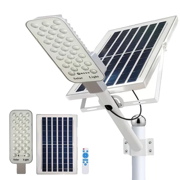 Solenergi gatubelysning, LED-belysning, vattentät design, 6000Mah-1Pack
