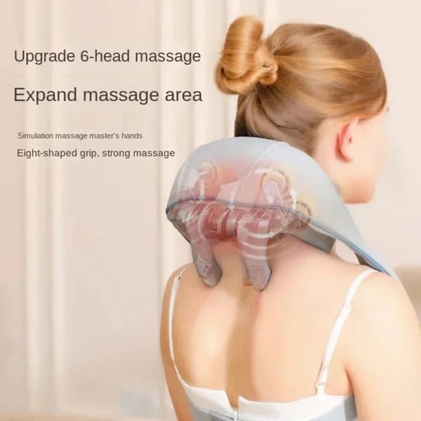 Niskahieroja, Shiatsu lämmöllä, Säädettävä intensiteetti, harmaa