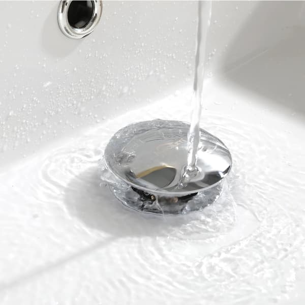 Vask Affald, Solid Messing Konstruktion, Nem Installation,66mm, Poleret krom