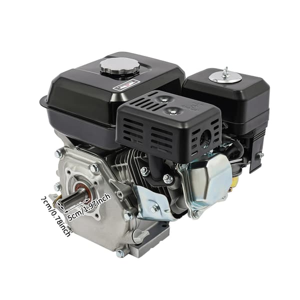 Benzinmotor, 7,5 HK, Luftkølet,Sort