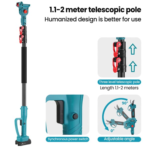 Elsu00e5g, teleskopstu00e5ng, variabel hastighet, 2 batterier